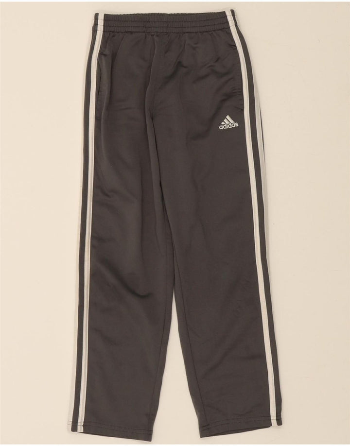 ADIDAS Boys Tracksuit Trousers 6-7 Years Grey Polyester Vintage Adidas and Second-Hand Adidas from Messina Hembry 