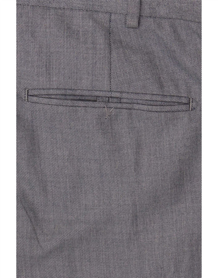 Marks & Spencer Straight Suit Bukser til mænd W38 L29 Blå polyester