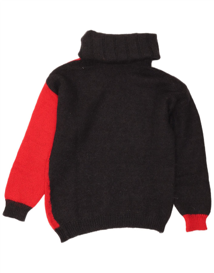 Sandhu Herre Rullehalstrøje Sweater Stor Rød Colourblock