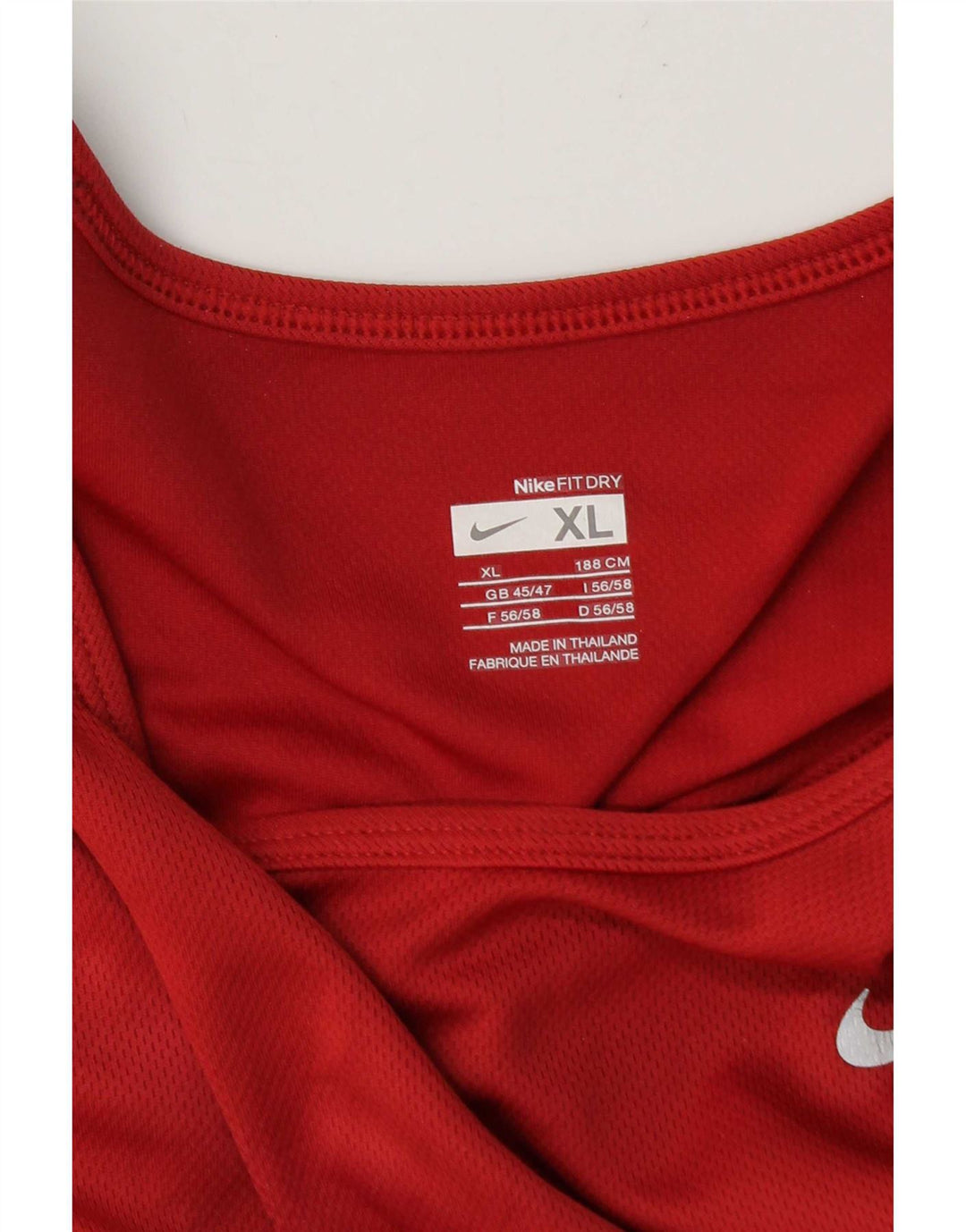 Nike Herrevest Top UK 45/47 XL Rød Colourblock