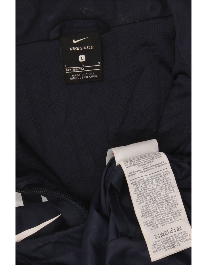 Nike drenge grafisk regnjakke 12-13 år Stor marineblå polyester