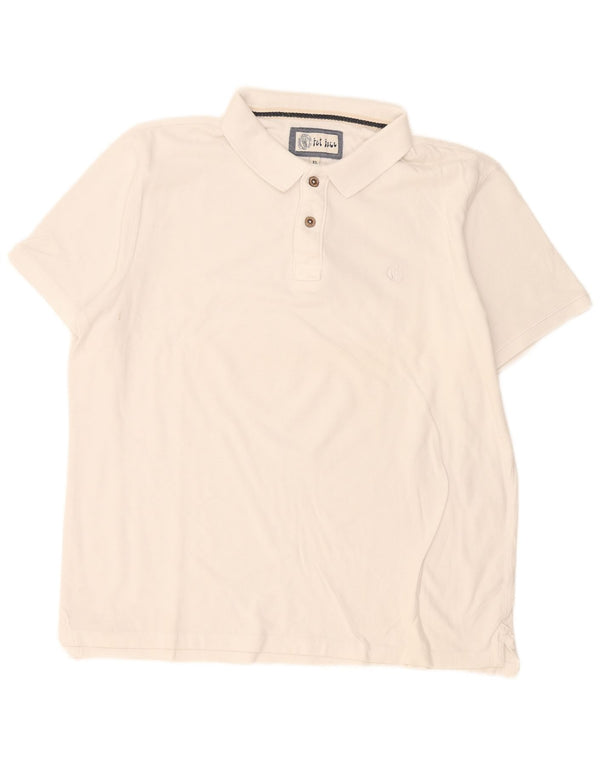 Fat Face Herre poloshirt XL Hvid Bomuld