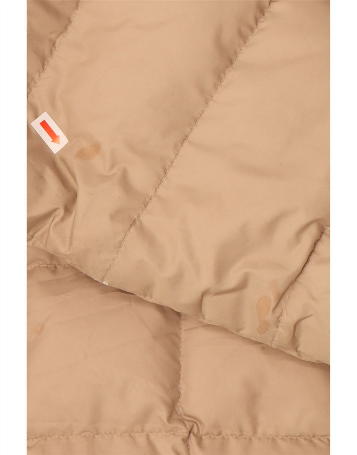 Vintage vendbar polstret frakke til kvinder IT 44 Medium Beige