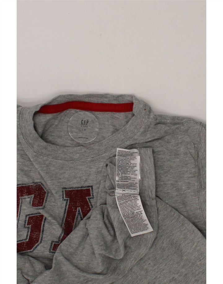GAP Boys Graphic T-Shirt Top 9-10 Years Large Grey Cotton Vintage Gap and Second-Hand Gap from Messina Hembry 