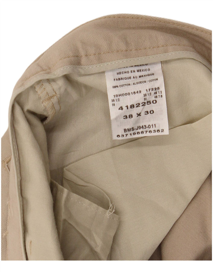 LEE Straight Chino Bukser til mænd W38 L30 Beige Bomuld
