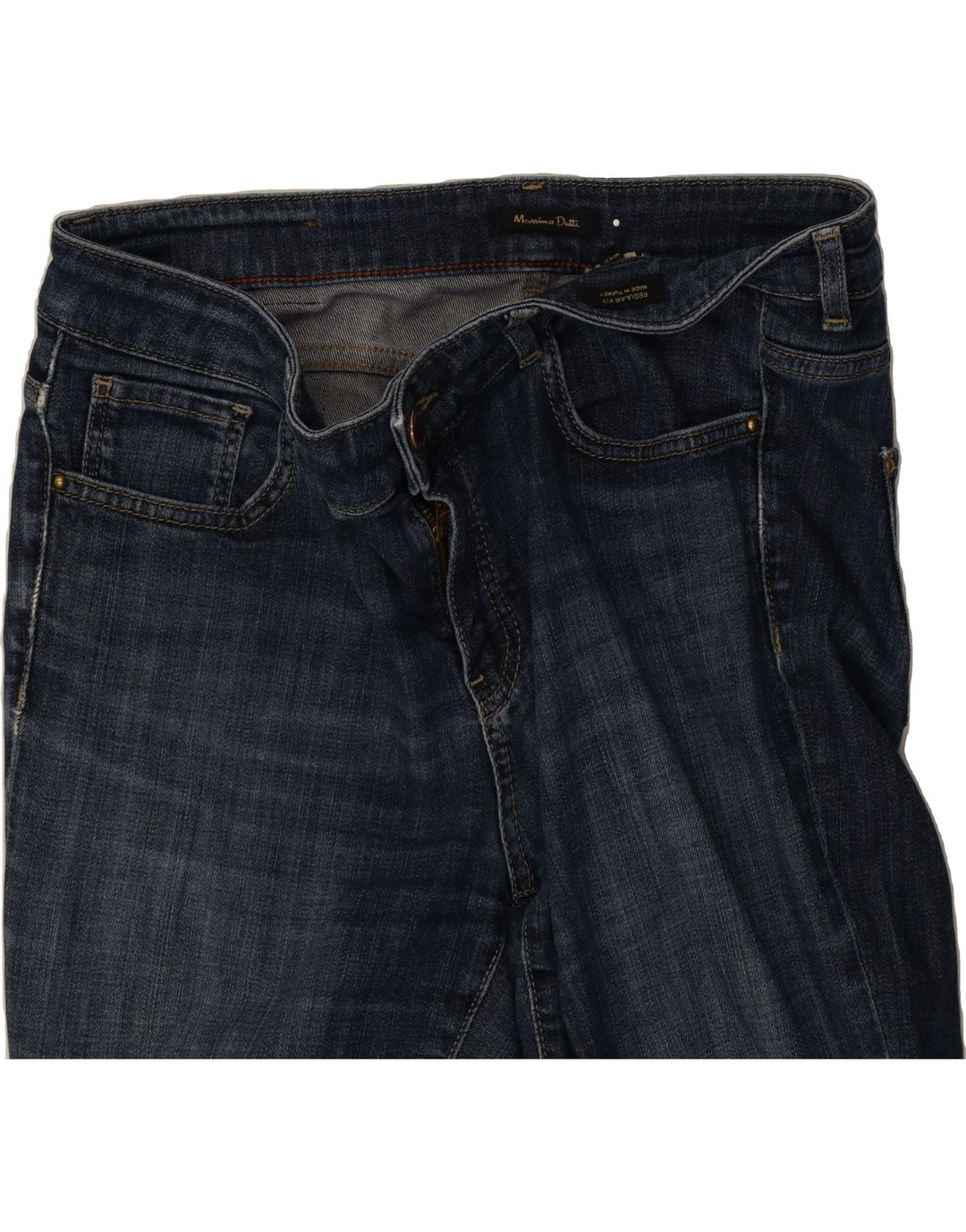 MASSIMO DUTTI Womens Straight Jeans US 10 Large W32 L29 Blue Cotton Vintage Massimo Dutti and Second-Hand Massimo Dutti from Messina Hembry 
