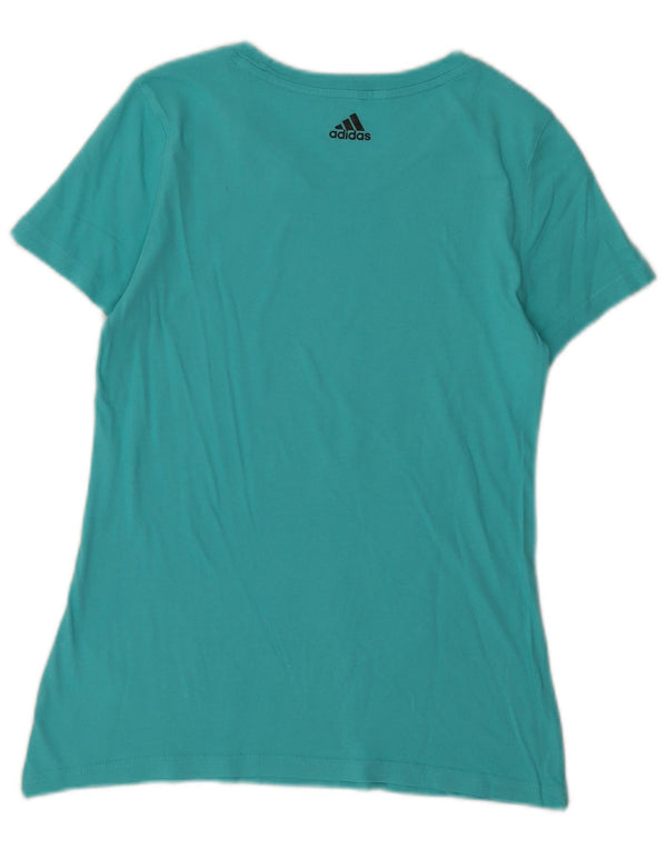 Adidas piger grafisk t-shirt top 13-14 år blå bomuld