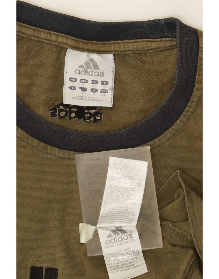 Adidas grafisk t-shirt til mænd, medium Khaki Bomuld