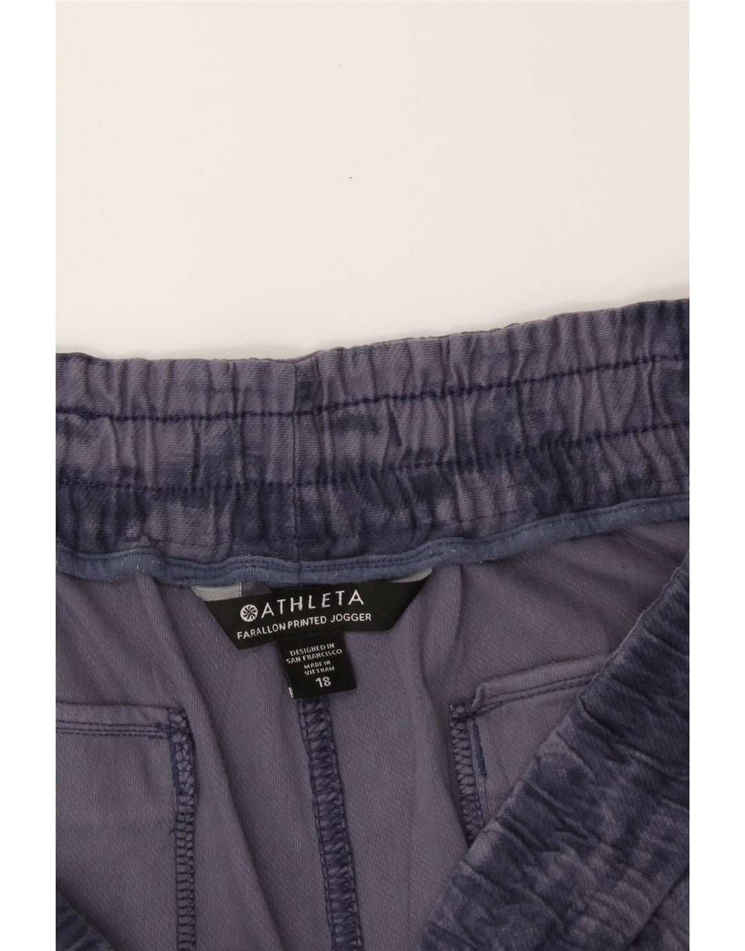 ATHLETA Womens Joggers Casual Trousers US 18 2XL W36 L27 Purple Tie Dye Vintage Athleta and Second-Hand Athleta from Messina Hembry 