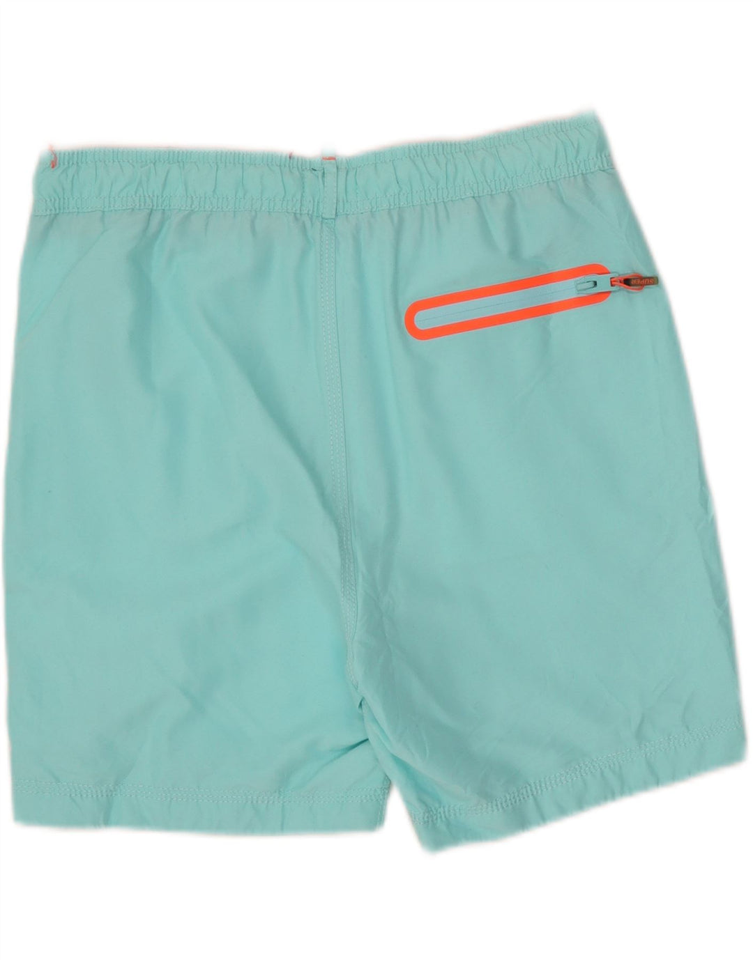 Superdry grafiske badeshorts til mænd mellemblå polyester