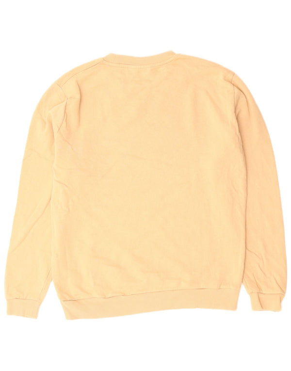 NFL Dame Grafisk Sweatshirt Jumper UK 14 Medium Beige Bomuld