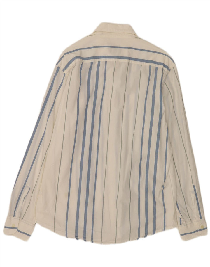 Trussardi Jeans Herreskjorte Stor hvidstribet bomuld
