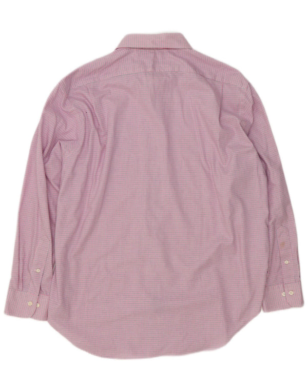 Ralph Lauren Herre Classic Fit skjorte størrelse 17 1/2 XL Pink Gingham Cotton