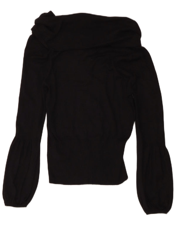 Coast Womens Off Shoulder Top UK 14 Medium Black Viscose