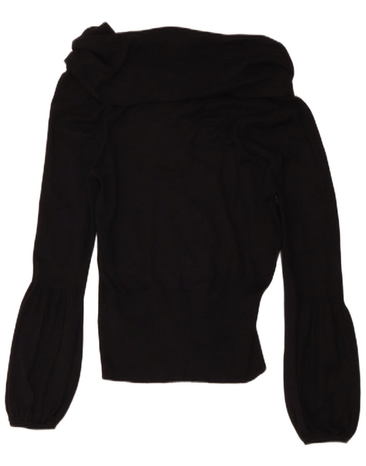 Coast Womens Off Shoulder Top UK 14 Medium Black Viscose