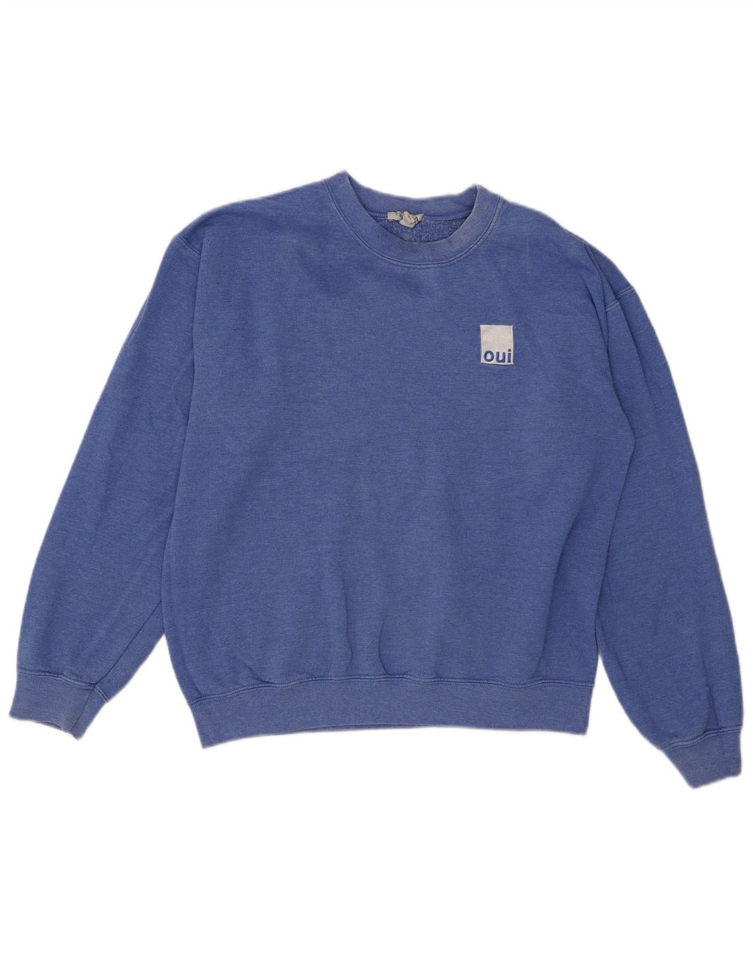 Topshop Dame Sweatshirt Jumper UK 12 Medium Blue