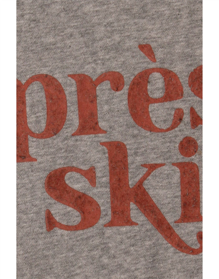 Fat Face Dame Grafisk Sweatshirt Jumper UK 14 Medium Grey Bomuld
