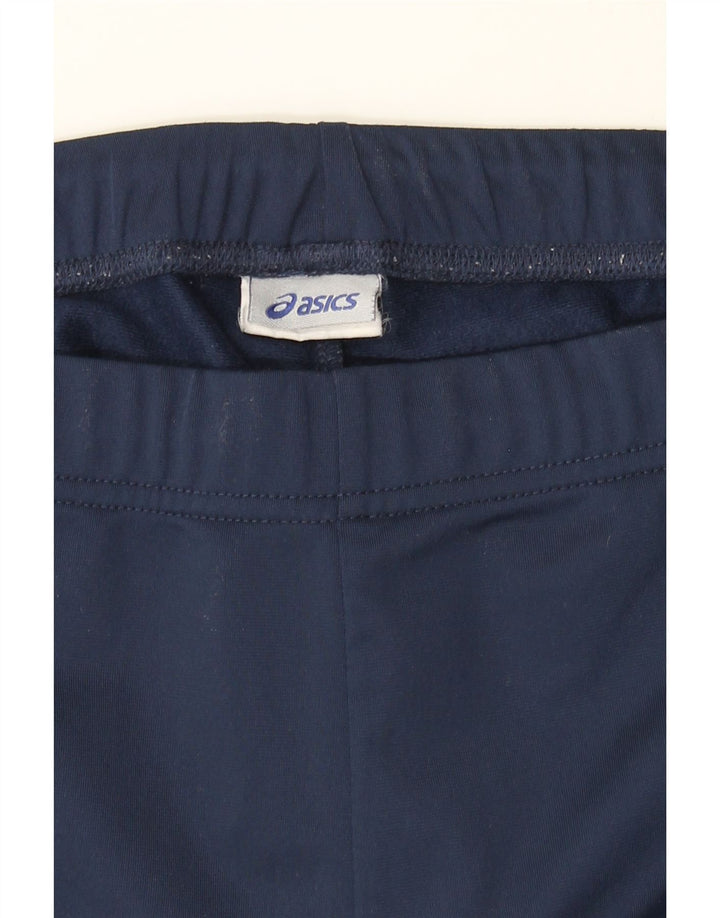 ASICS Womens Tracksuit Trousers UK 14 Large  Navy Blue Polyester Vintage Asics and Second-Hand Asics from Messina Hembry 