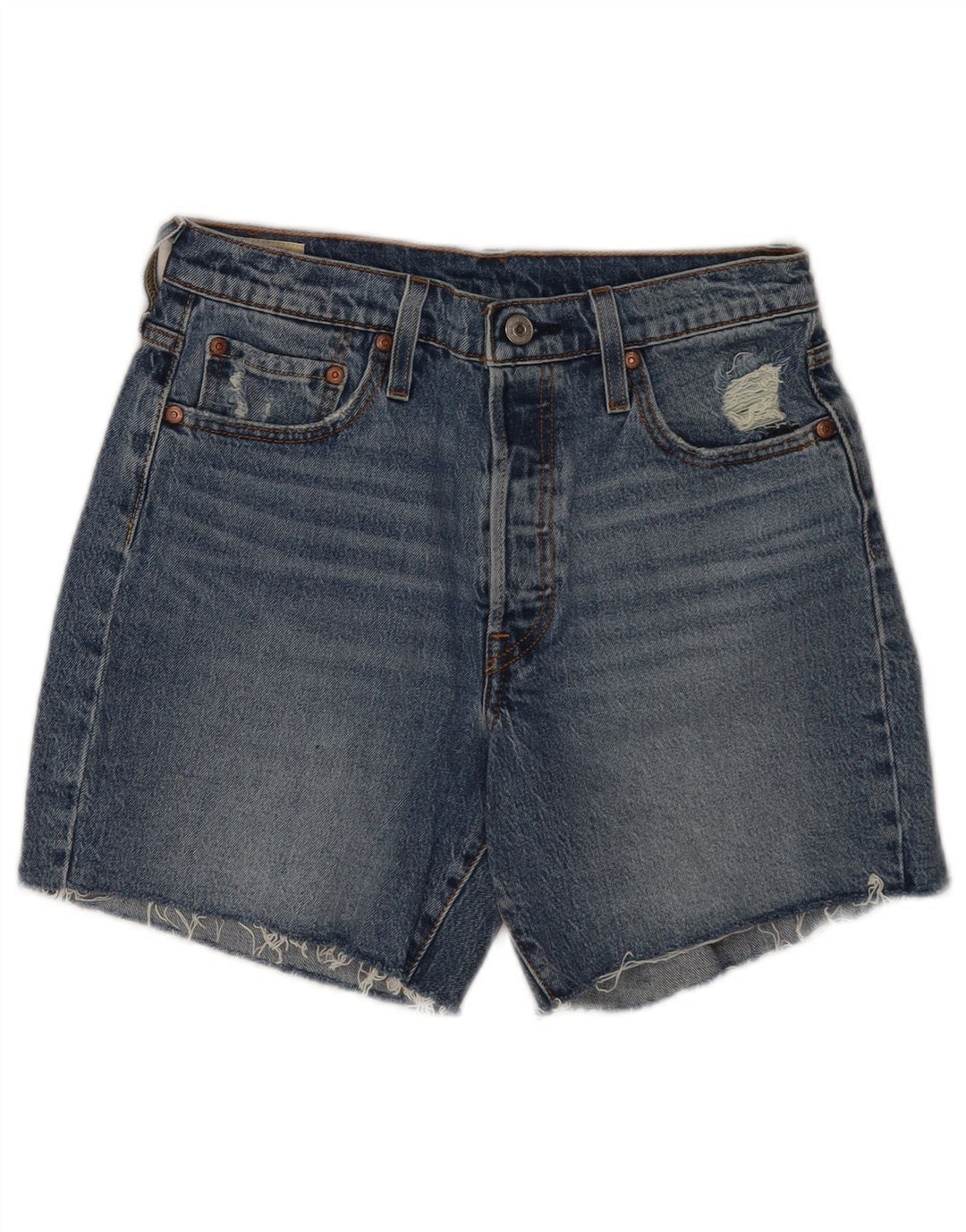 Levi's Womens 501 denimshorts W28 Medium Blue Bomuld