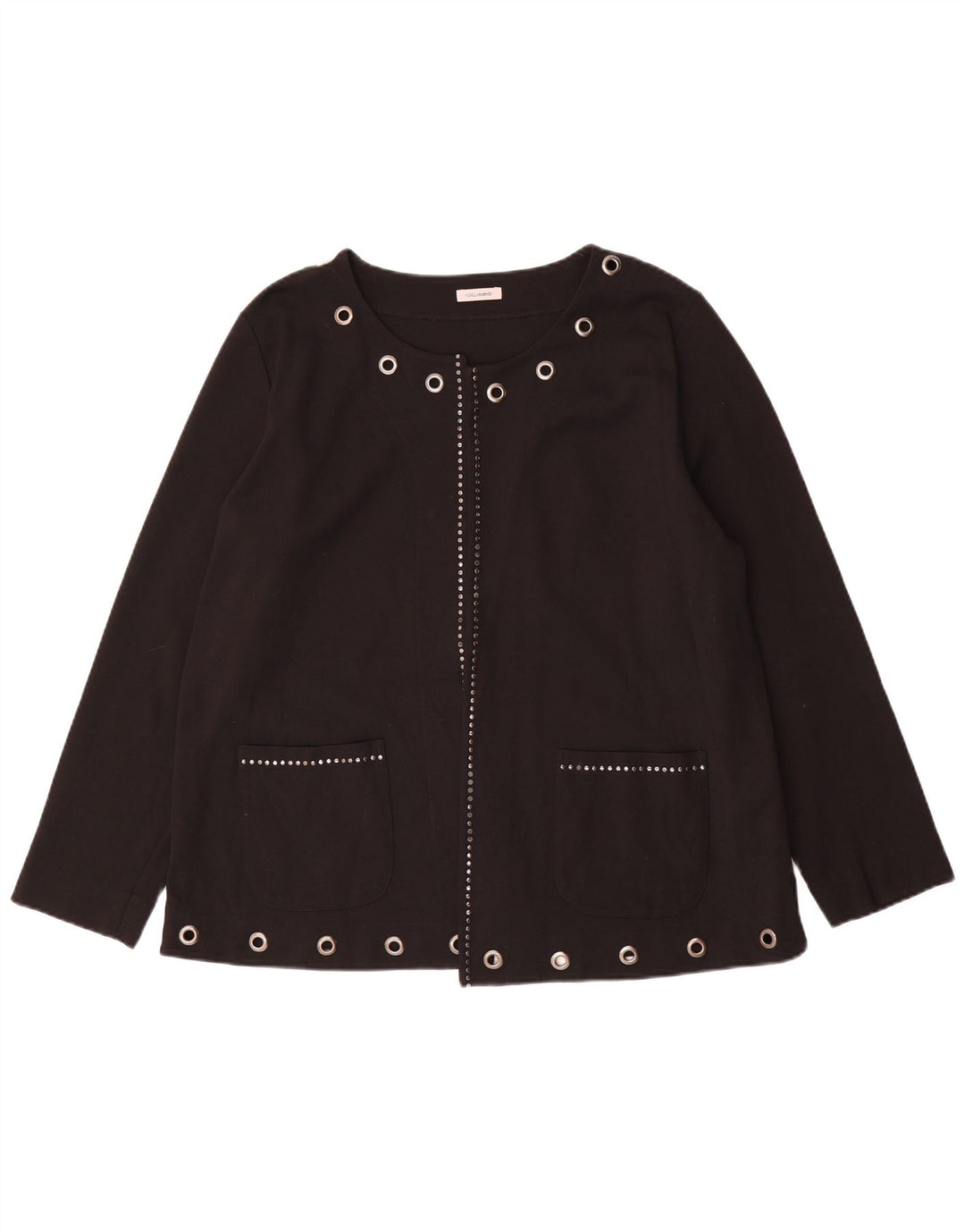 Fiorella Rubino Dame Oversized Open Blazer Jacket UK 14 Medium Black