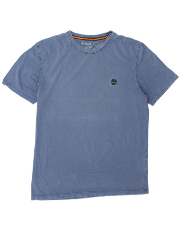 Timberland Herre Regular Fit T-shirt Top Medium Blue Bomuld
