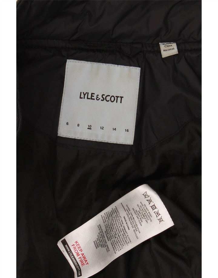 Lyle & Scott drenge polstret jakke 9-10 år sort nylon