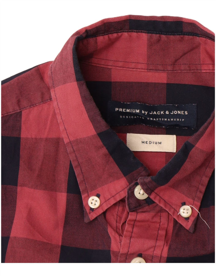 Jack & Jones Herreskjorte Medium Rød Gingham Bomuld