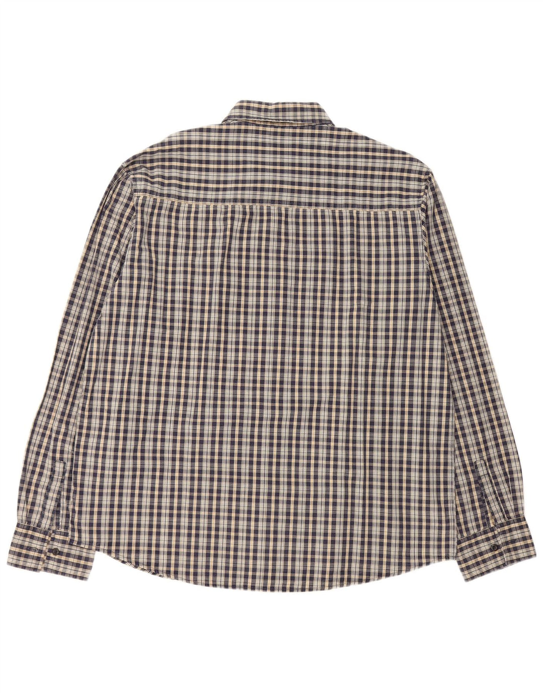 LEVI'S herreskjorte XL marineblå ternet polyester