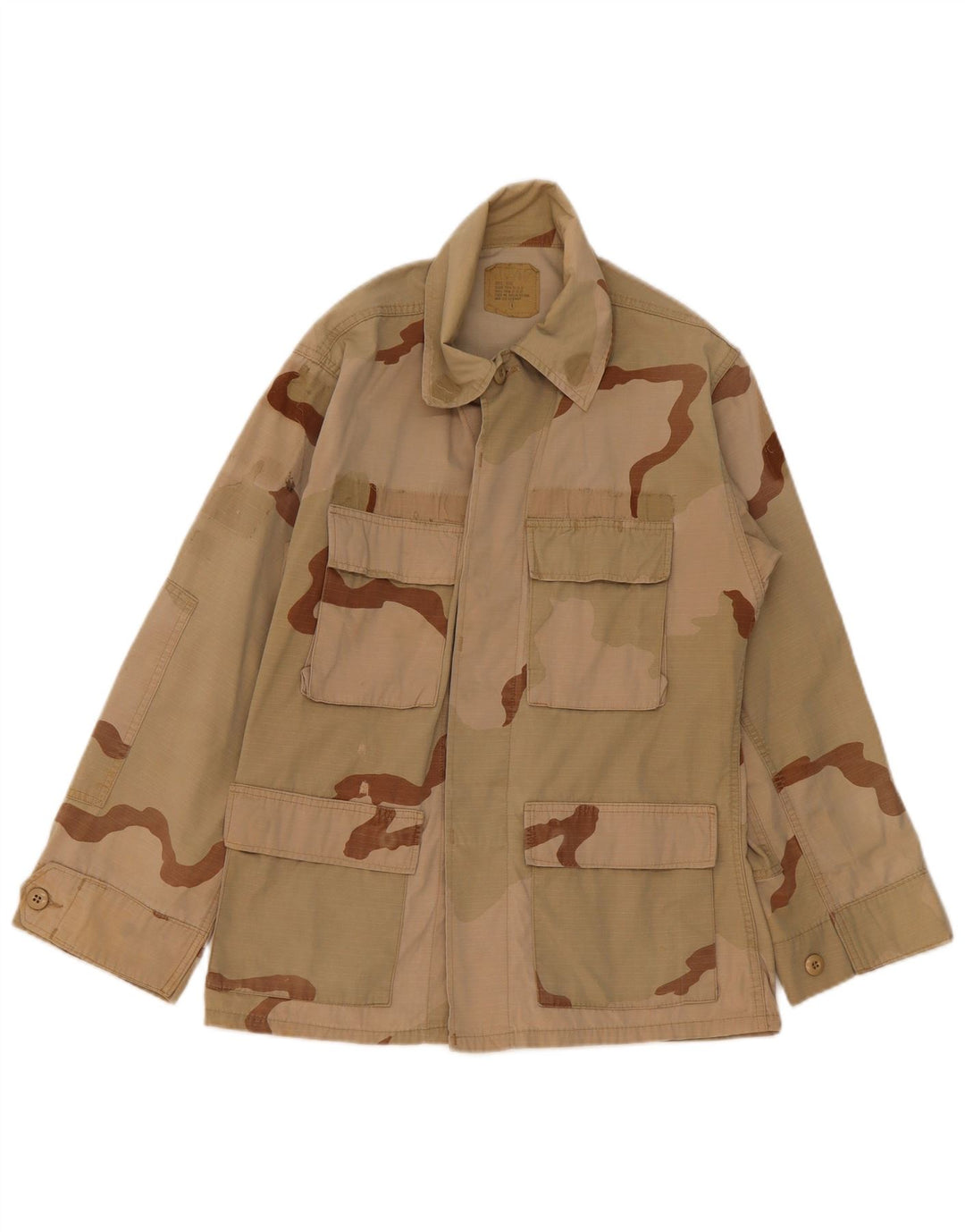 Vintage Mens Utility Jacket UK 36 Small Khaki Camouflage