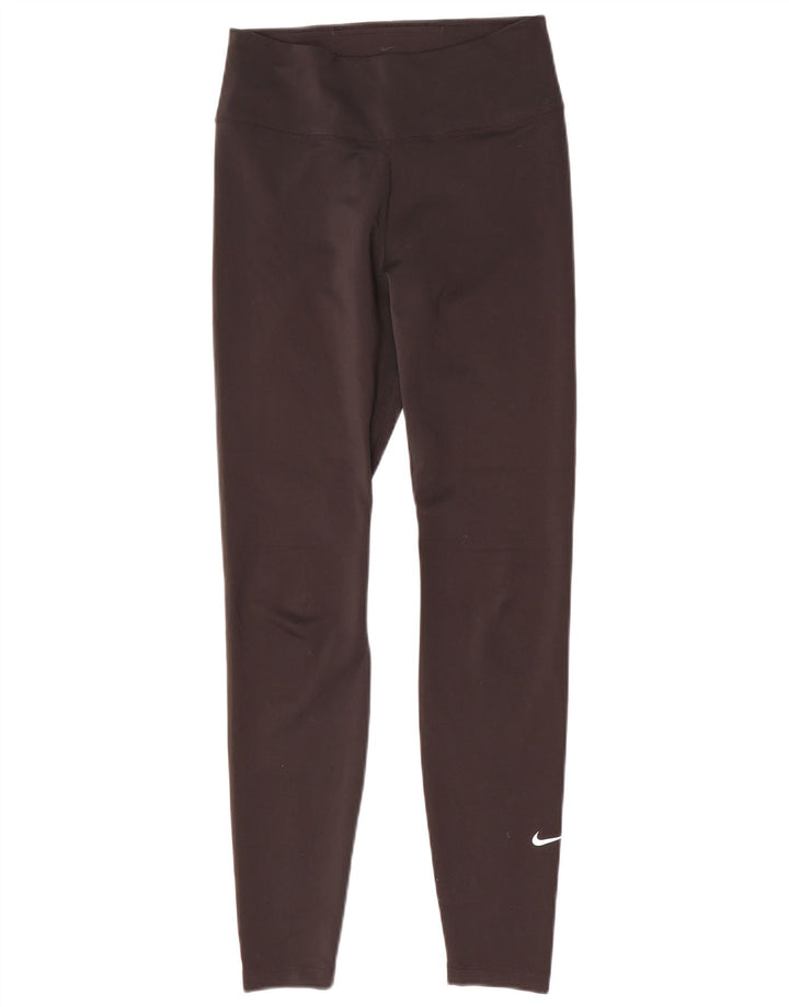 Nike Dame Dri Fit Leggings UK 14 Medium Sort