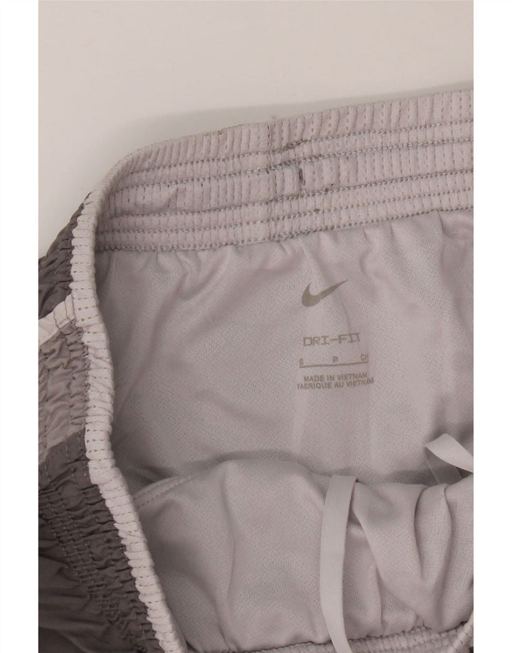 Nike Dame Dri Fit sportsshorts UK 10 Small Grå Polyester