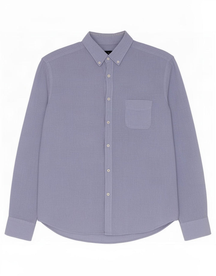 Massimo Dutti Herreskjorte XL Blå Linned