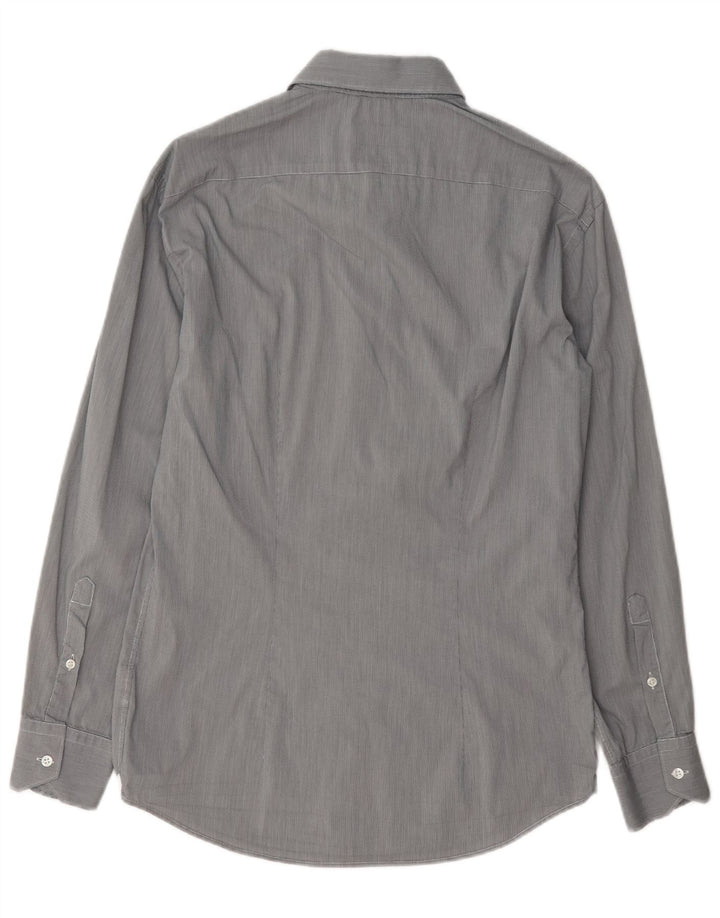 Trussardi herreskjorte str. 39 Medium Grey Houndstooth