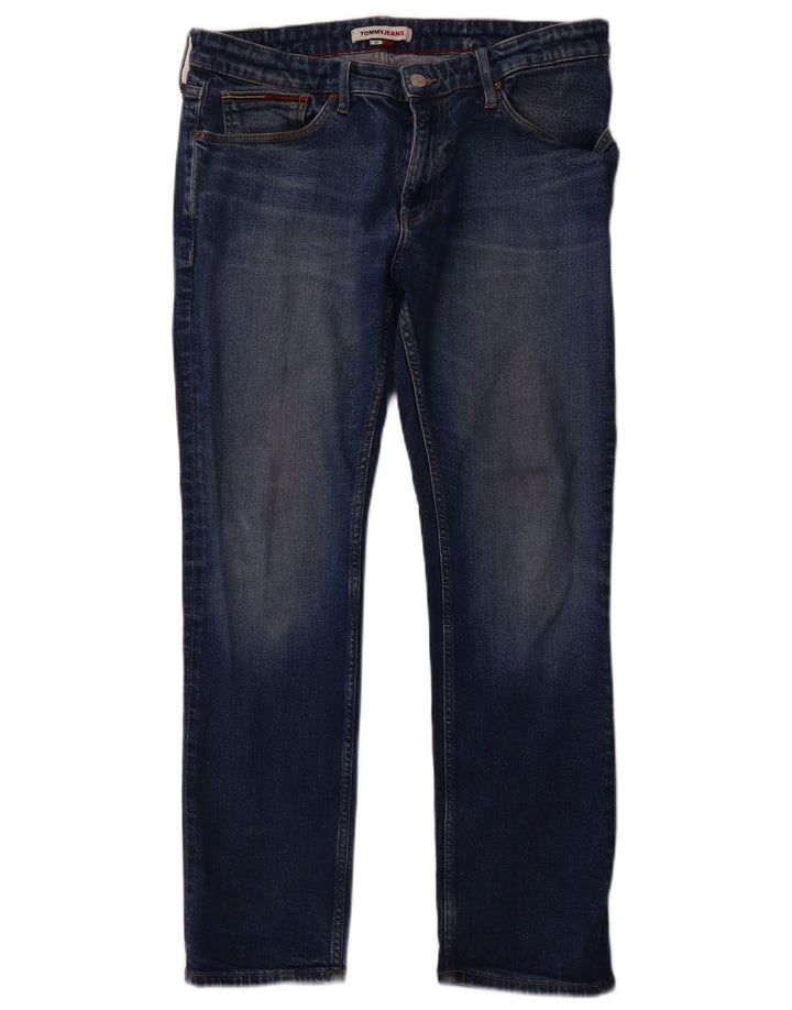 TOMMY HILFIGER Herre Scanton Slim Jeans W36 L30 Blå Bomuld