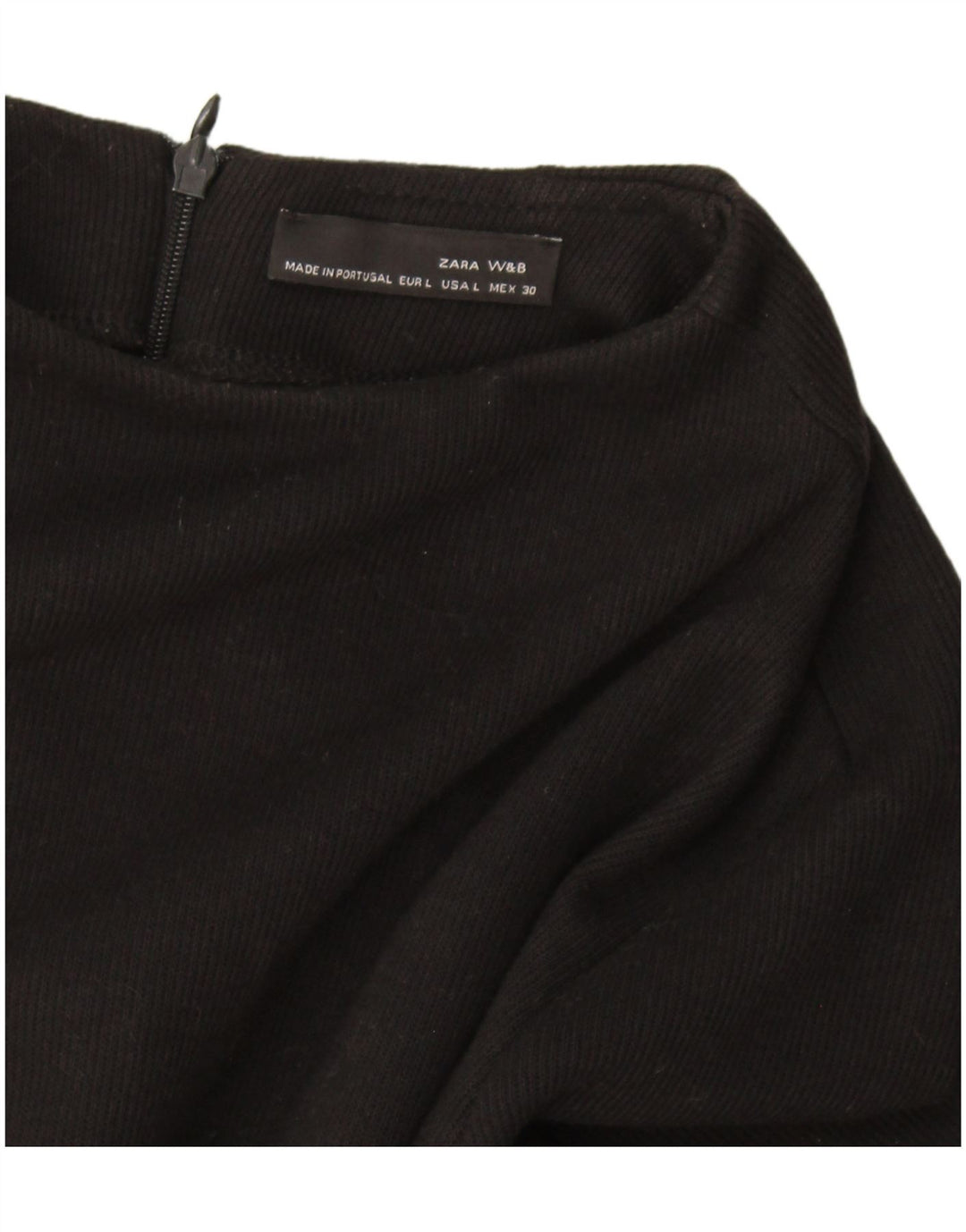 Zara Dame Jumper Dress UK 14 Large Black
