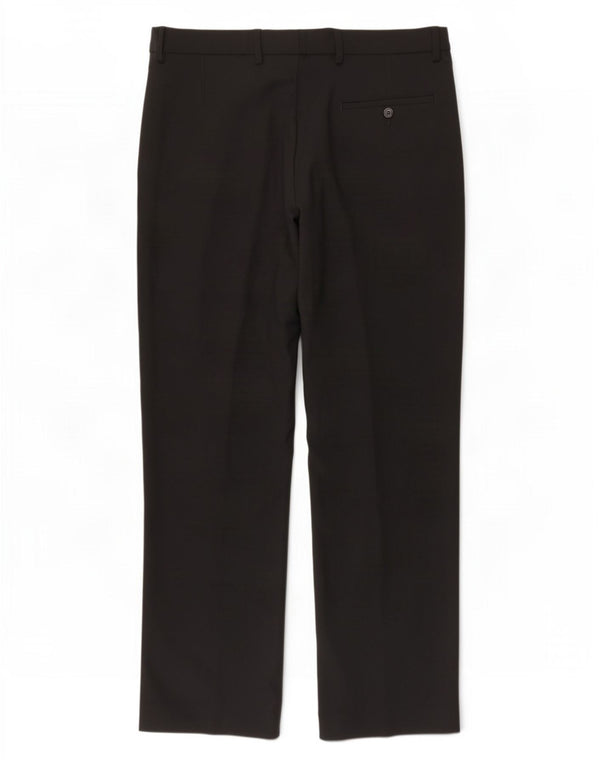 Marks & Spencer Herre skræddersyet pasform Casual Bukser W34 L31 Sort Polyester