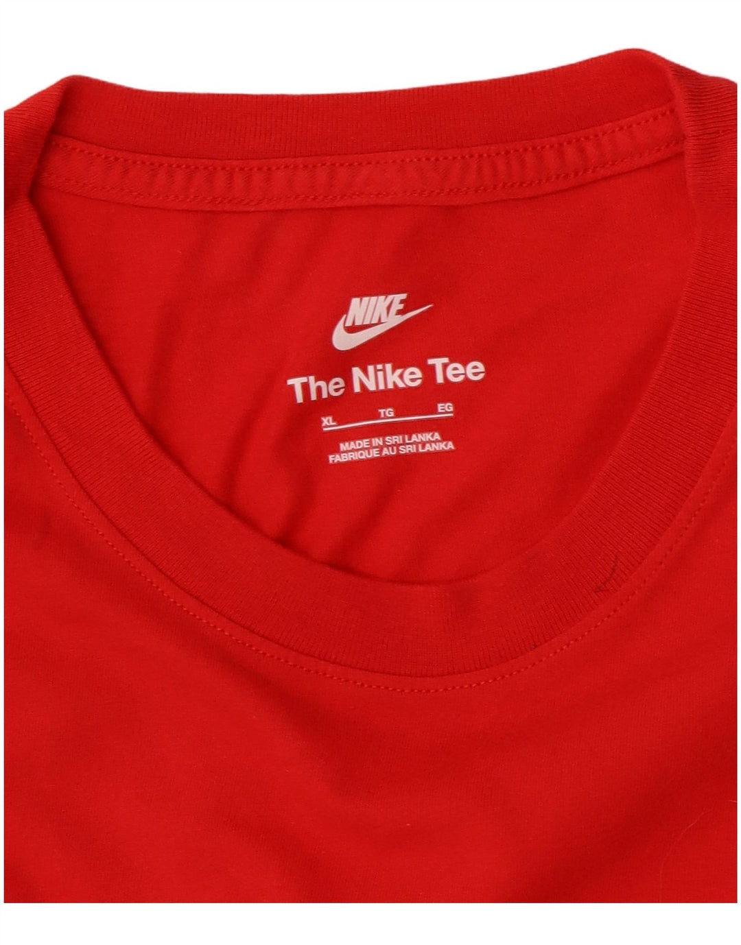 NIKE T-shirt top til mænd XL Rød