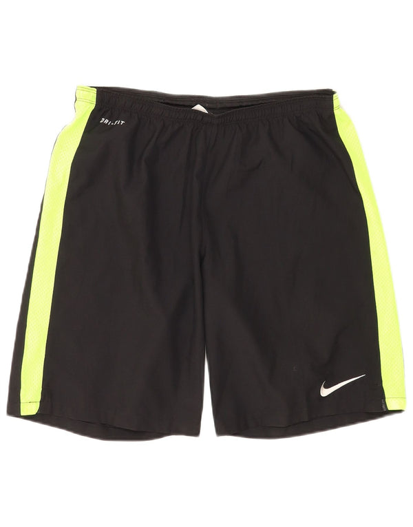 Nike Herre Dri Fit Sportshorts Medium Sort Colourblock Polyester
