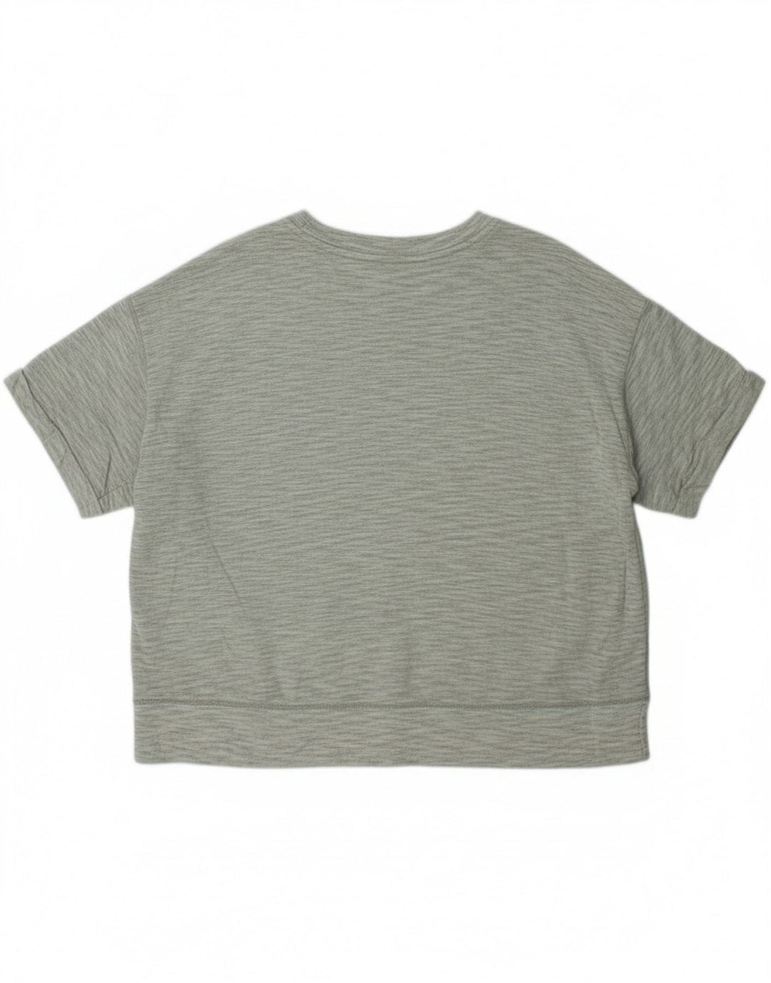 Eddie Bauer Dame Oversized T-Shirt Top UK 18 XL Grøn Flecked Polyester