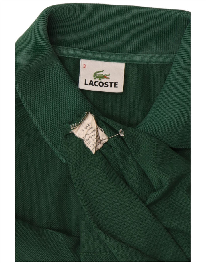 LACOSTE Poloskjorte til mænd størrelse 3 Lille grøn bomuld