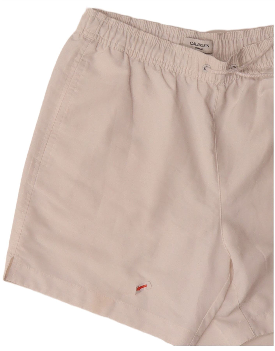 Calvin Klein Herre grafiske badeshorts Små hvide polyester