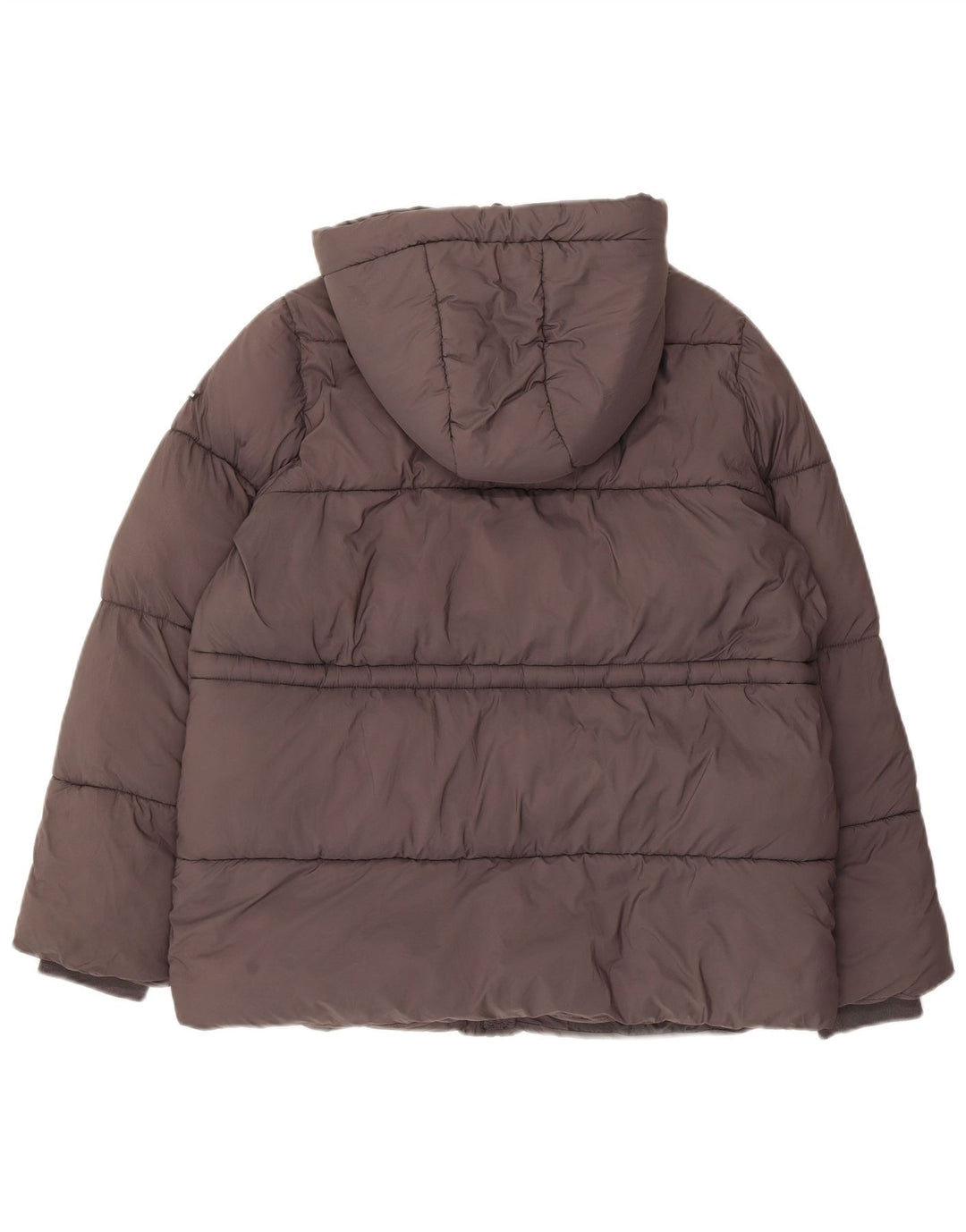 PEPE Jeans Dame Hætte Oversized Polstret Jakke UK 10 Lille Grå Polyester