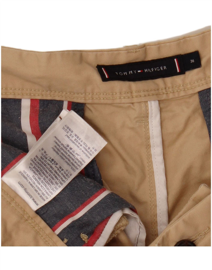 Tommy Hilfiger Herre Cargo Shorts W36 Stor Beige Bomuld