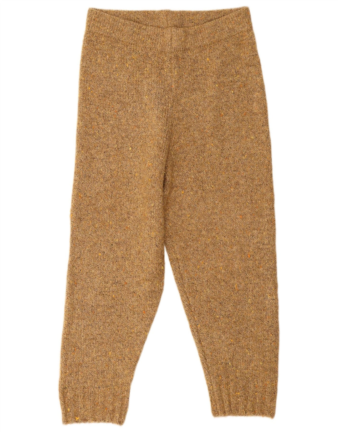 Zara Dame Capri Træningsdragt Bukser Joggers UK 14 Large Beige Polyester