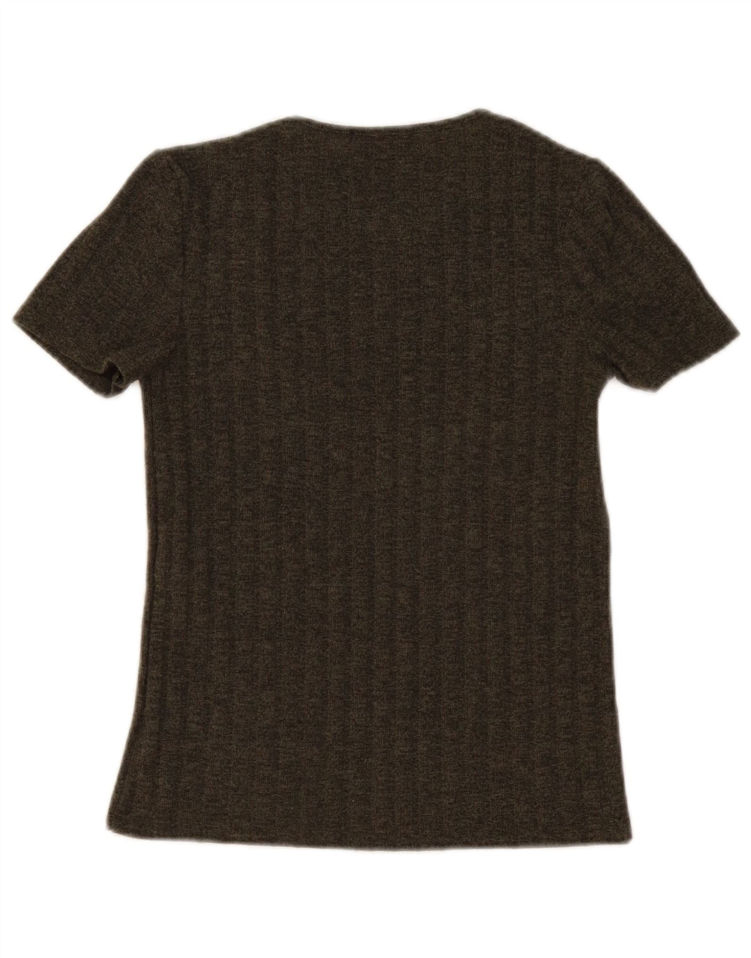 Zara Dame Trafaluc T-Shirt Top UK 8 Small Khaki Polyester