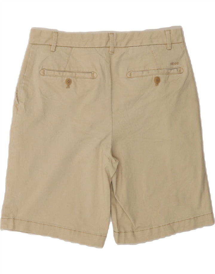 IZOD Mens Stretch Chino Shorts W30 Medium  Beige Cotton Vintage Izod and Second-Hand Izod from Messina Hembry 