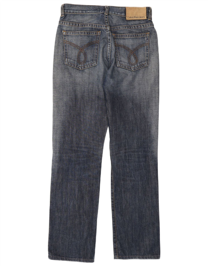 Calvin Klein Straight Jeans til mænd W28 L30 Blå Bomuld