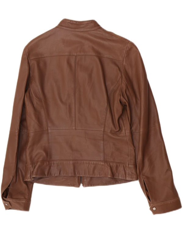 Penny Black Dame Læderjakke UK 12 Medium Brown Lammeskind