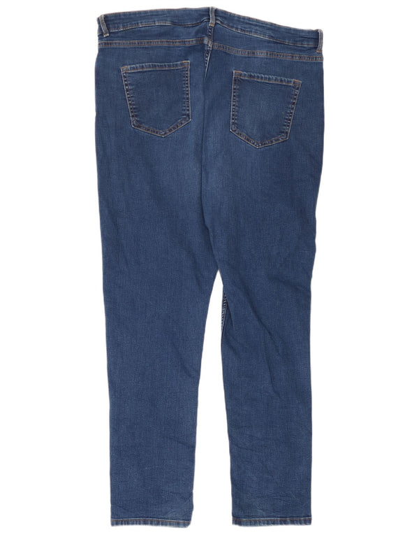 Marks & Spencer Dame The Lily Slim Jeans UK 18 XL W36 L28 Blå Bomuld