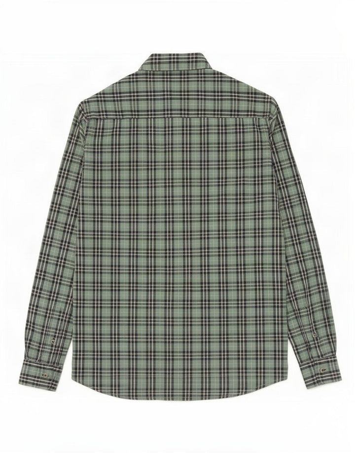 Massimo Dutti drengeskjorte 13-14 år grøn ternet bomuld